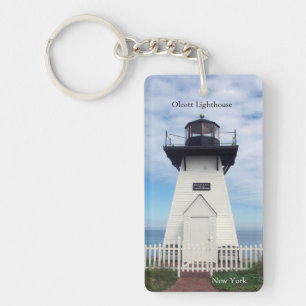 Olcott Lighthouse rect. acrylic key chain