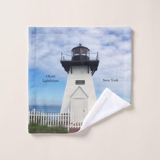 Olcott Lighthouse towel set (Wash Cloth)