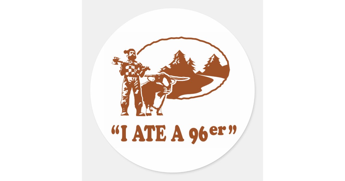 Old 96er classic round sticker | Zazzle