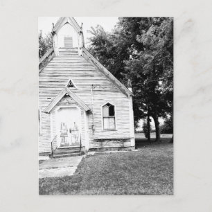 Old Abandoned Architecture Indiana Church Photo Postcard