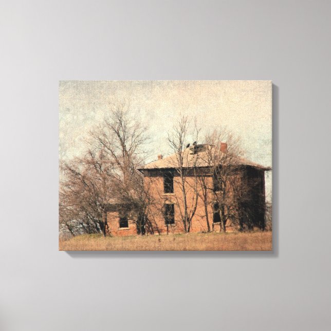 Old Abandoned House Canvas Print (Front)