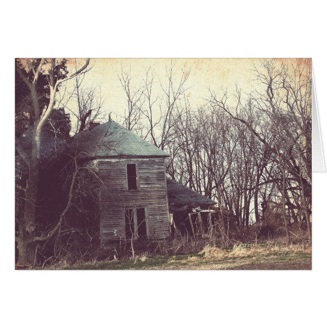 Old Abandoned Rural House Cards (Front Horizontal)