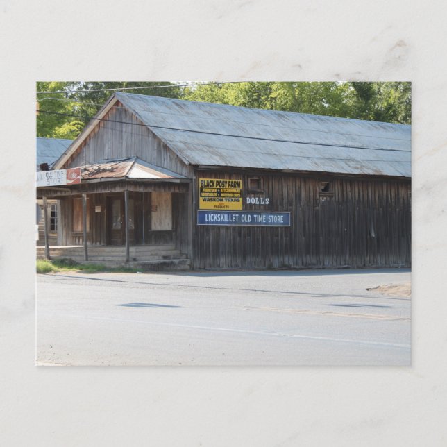 Old Abandoned Store Postcard (Front)