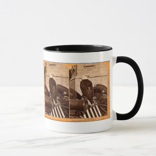 Old Abe, The Wisconsin War Eagle- Stereoview Mug (Right)