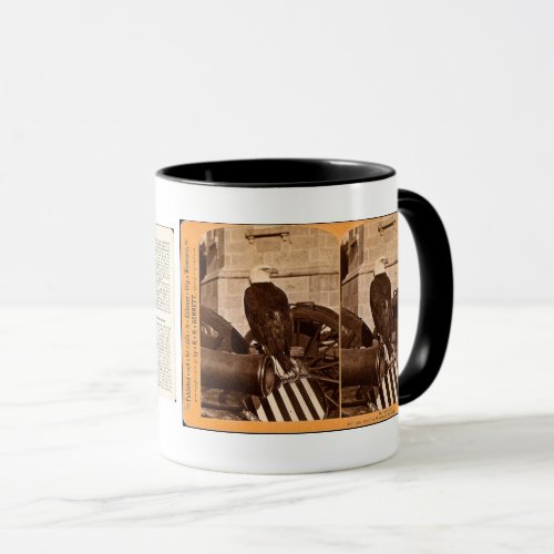 Old Abe The Wisconsin War Eagle Stereoview Mug