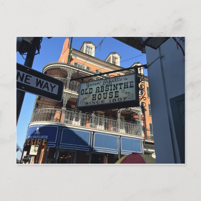 Old Absinthe House New Orleans Louisiana Souvenir Postcard (Front)