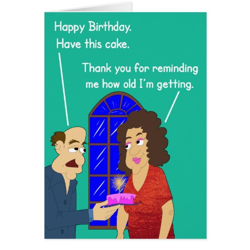 Old Age Birthday Card. Greeting Card | Zazzle