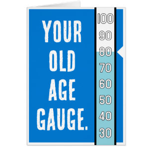 Old Age Gauge - 80th Birthday Card