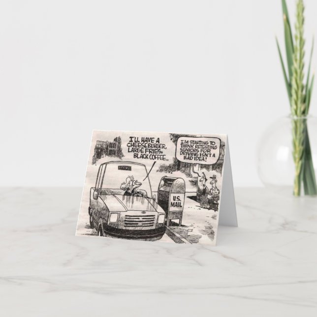 Old Age Humor Card (Front)