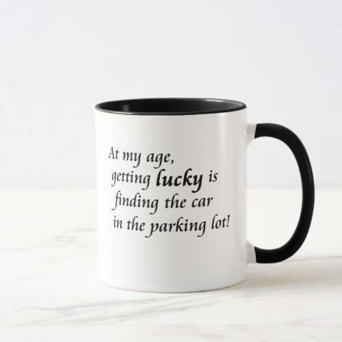 Old age retirement humor over the hill gag gift mug