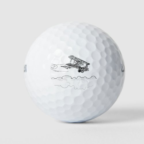 Old Airplane Golf Balls