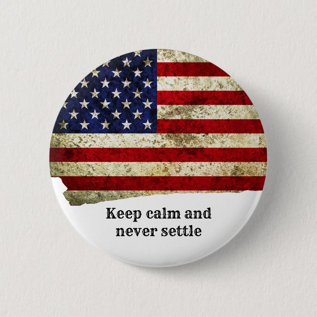 Old America Patriotic Wall Decor Button (Front)
