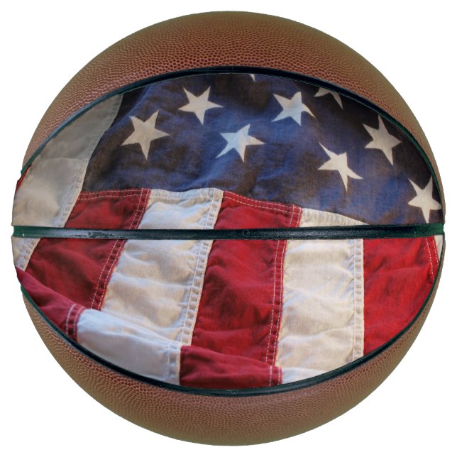 Old American flag Basketball (Front)