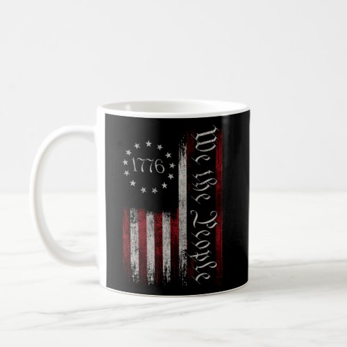 Old American Flag Patriotic 1776 We The People Usa Coffee Mug