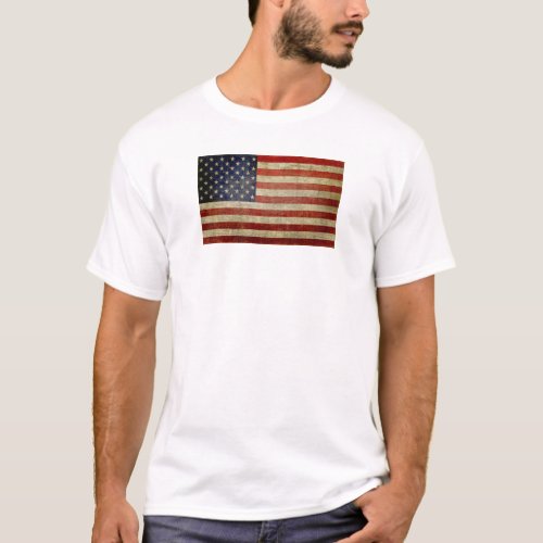 Old American Flag T_Shirt