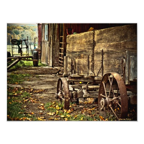 Old Amish Wagon Photo Print