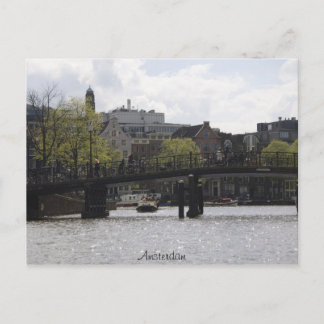 Old Amsterdam Bridge Postcard