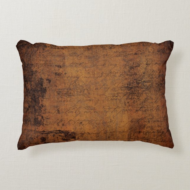 Old ancient vintage texture accent pillow (Front)