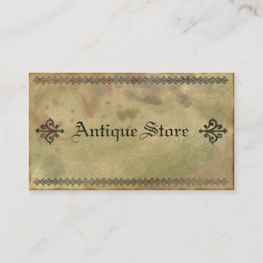 Customizable Old and Grungy Antique Vintage Business Card