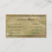 Old and Grungy Antique Vintage Business Card (Back)