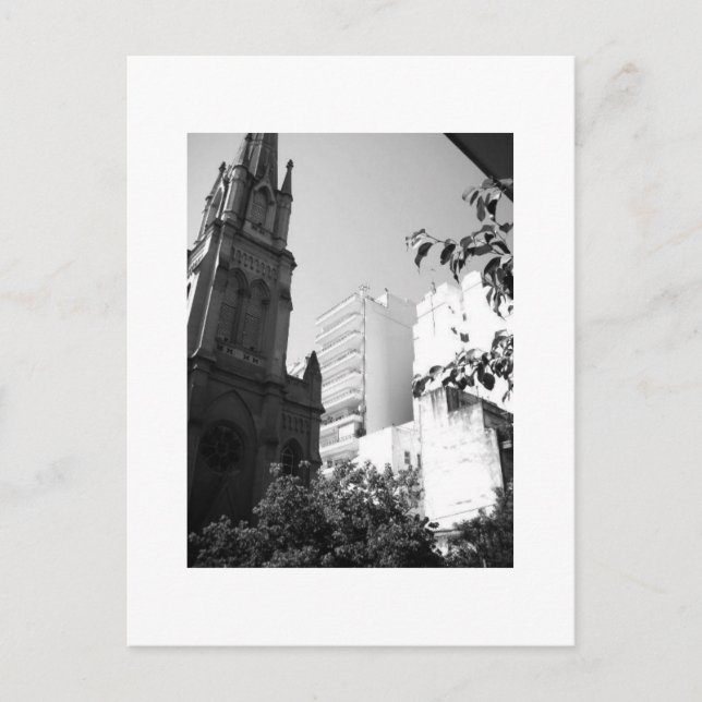 Old and New Postcard (Front)