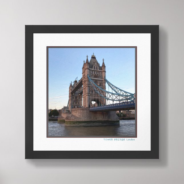 OLD AND QUAINT TOWER BRIDGE IN LONDON  FRAMED ART (Framed Front)