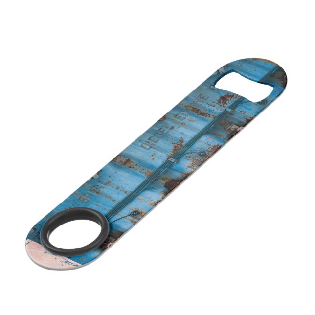 Old and rusty Atlas Imperial diesel engine at Inde Bar Key (Back Angled)