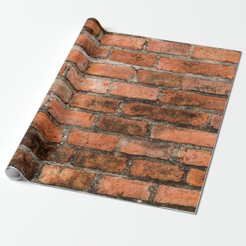 Old and vintage red brick wall texture backgrounda wrapping paper