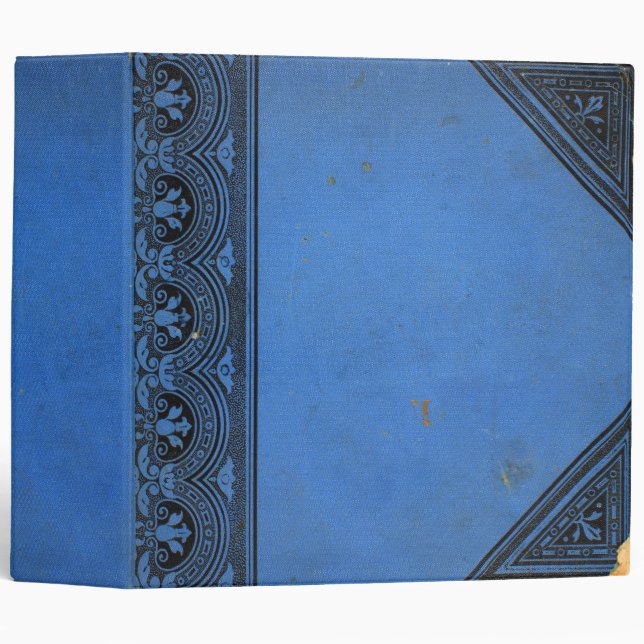 old antique book cover 3 ring binder (Front/Spine)