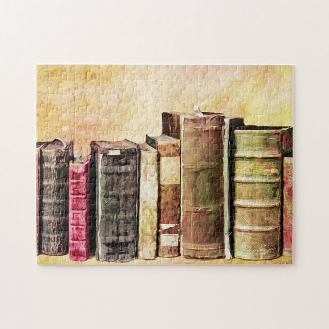 Old Antique Books Library Art Puzzle (Horizontal)