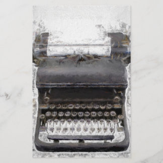 old antique typewriter stationery