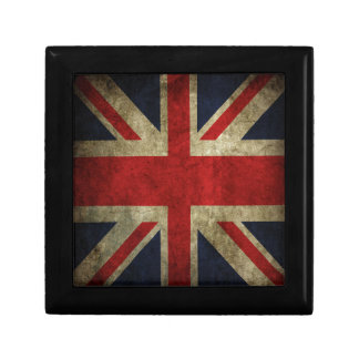 Old Antique UK British Union Jack Flag Gift Box