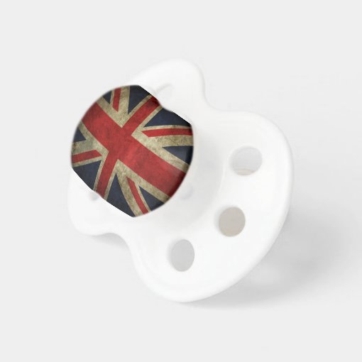 Old Antique UK British Union Jack Flag Pacifier | Zazzle