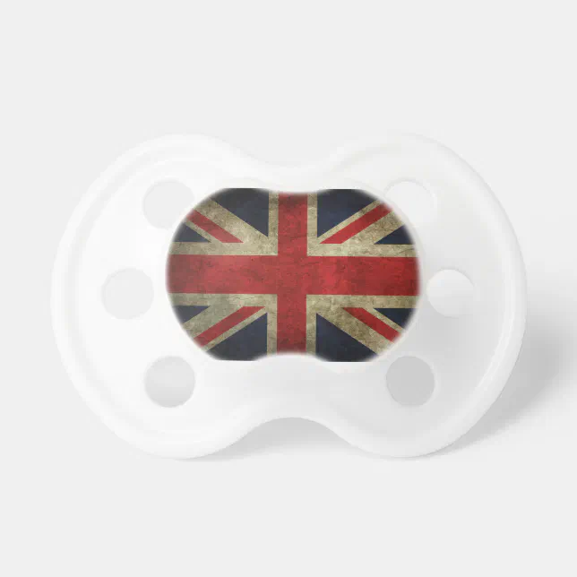 Old Antique UK British Union Jack Flag Pacifier | Zazzle