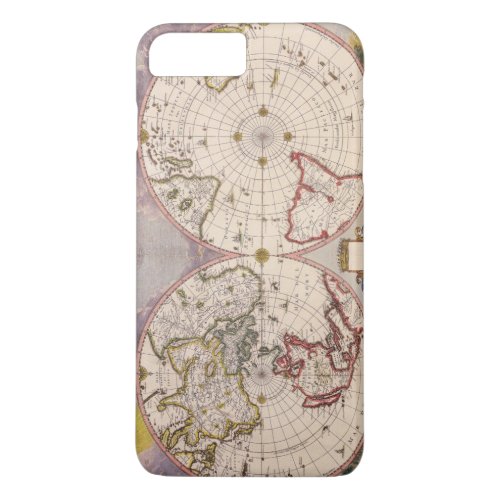 Old Antique World Map iPhone 8 Plus7 Plus Case