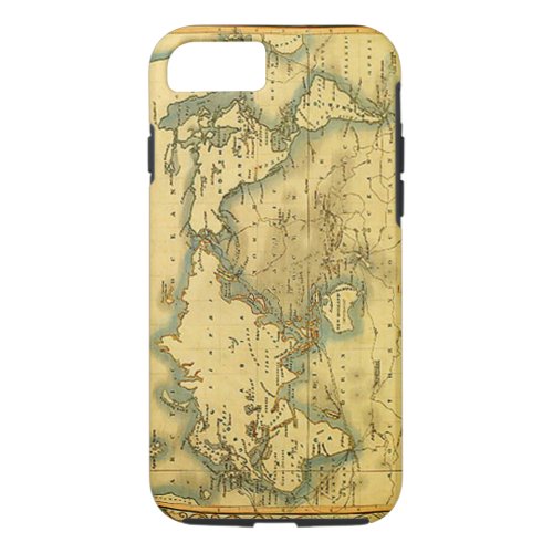 Old Antique World Map iPhone 87 Case