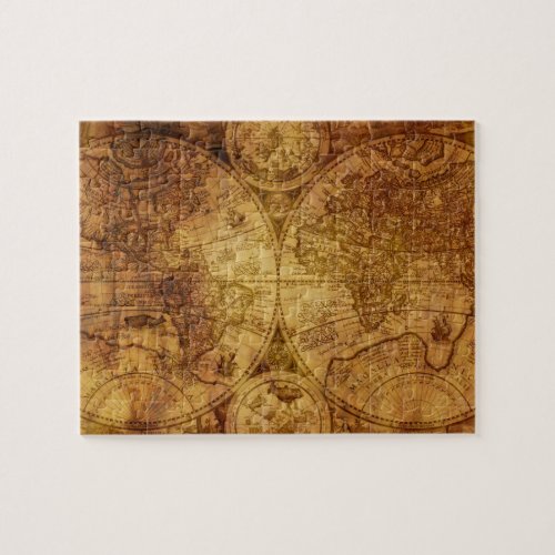 Old Antique World Map Historical Jigsaw Puzzle