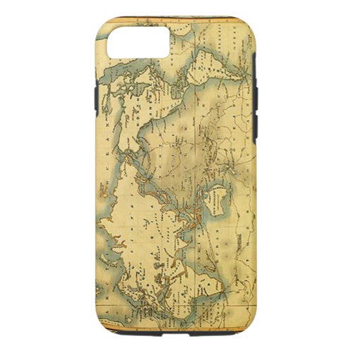 Old Antique World Map iPhone 7 Case