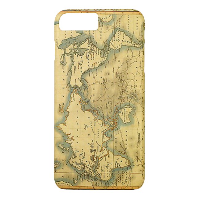 Old Antique World Map iPhone 7 Plus Case (Back)