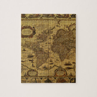 Old Antique World Map Jigsaw Puzzle