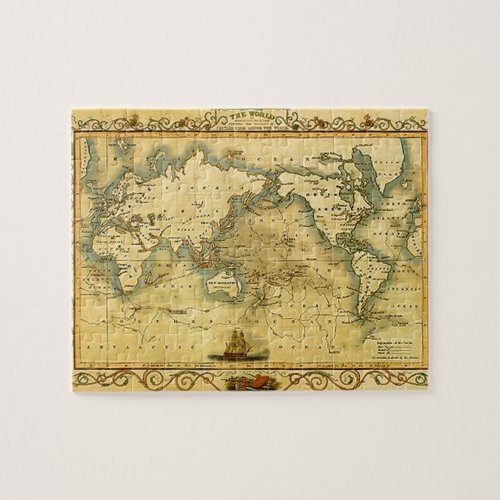 Old Antique World Map Jigsaw Puzzle