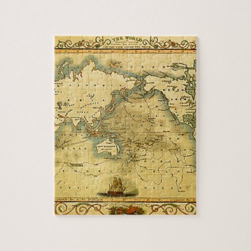Old Antique World Map Jigsaw Puzzle