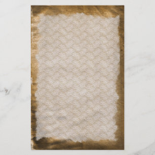 Old Antique Wrinkled Stained Stationery