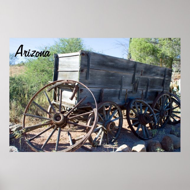 Old Arizona Wagon Poster (Front)