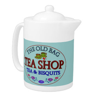 Old Bag Tea Shop Teapot