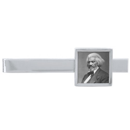 Old Bailey Douglass African American Hero Silver Finish Tie Bar