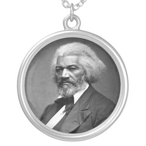 Old Bailey Douglass African American Hero Silver Plated Necklace