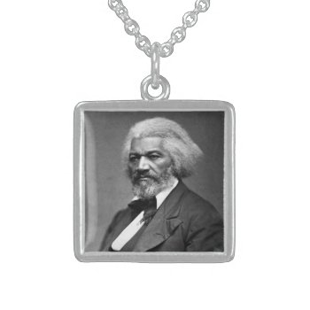 Old Bailey Douglass African American Hero Sterling Silver Necklace by Onshi_Designs at Zazzle