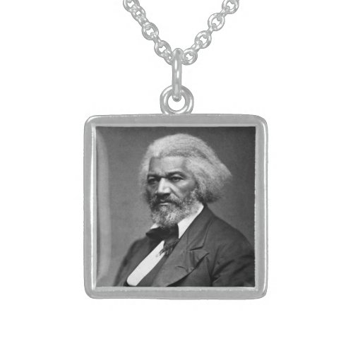 Old Bailey Douglass African American Hero Sterling Silver Necklace
