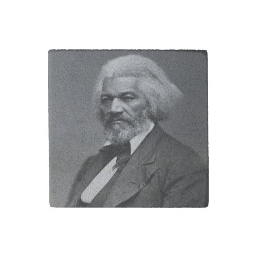 Old Bailey Douglass African American Hero Stone Magnet